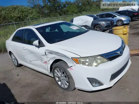2012 Toyota Camry Hybrid Xle VIN 4T1BD1FK7CU048244 фото 2