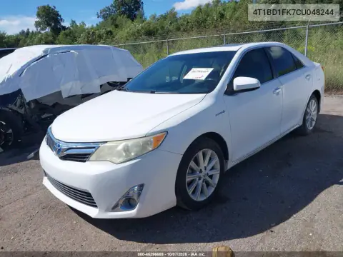 2012 Toyota Camry Hybrid Xle VIN 4T1BD1FK7CU048244 фото 3