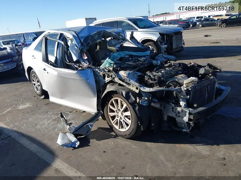 2012 Toyota Camry Le VIN 4T4BF1FK6CR169718 фото 1