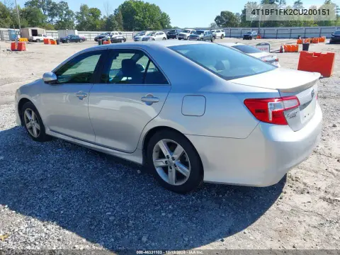 2012 Toyota Camry Se VIN 4T1BF1FK2CU200151 фото 4