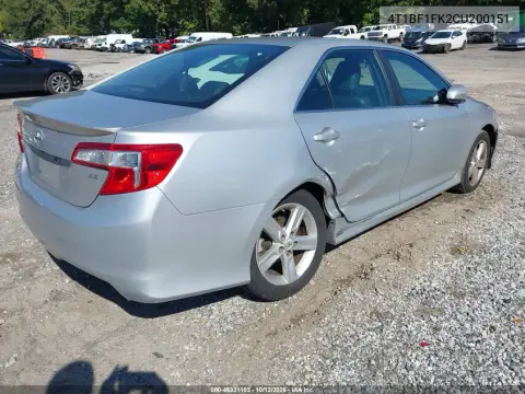 2012 Toyota Camry Se VIN 4T1BF1FK2CU200151 фото 5