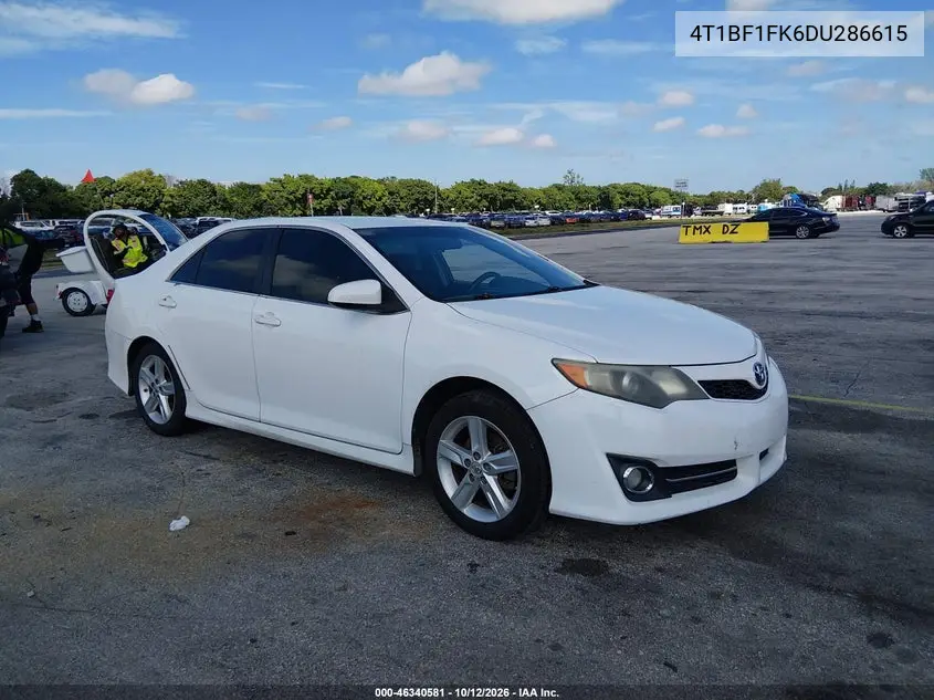 2013 Toyota Camry Se VIN 4T1BF1FK6DU286615 фото 2