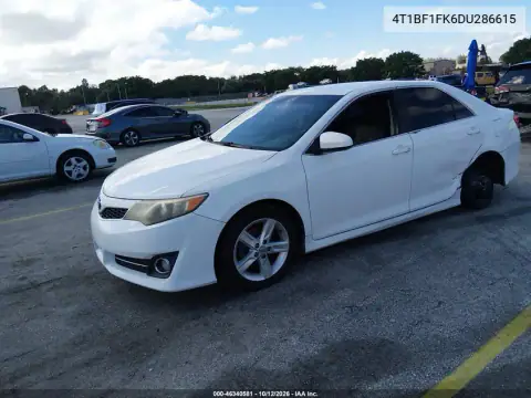 2013 Toyota Camry Se VIN 4T1BF1FK6DU286615 фото 3