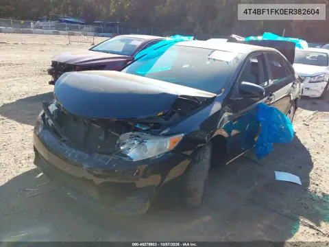 2014 Toyota Camry Le VIN 4T4BF1FK0ER382604 фото 2