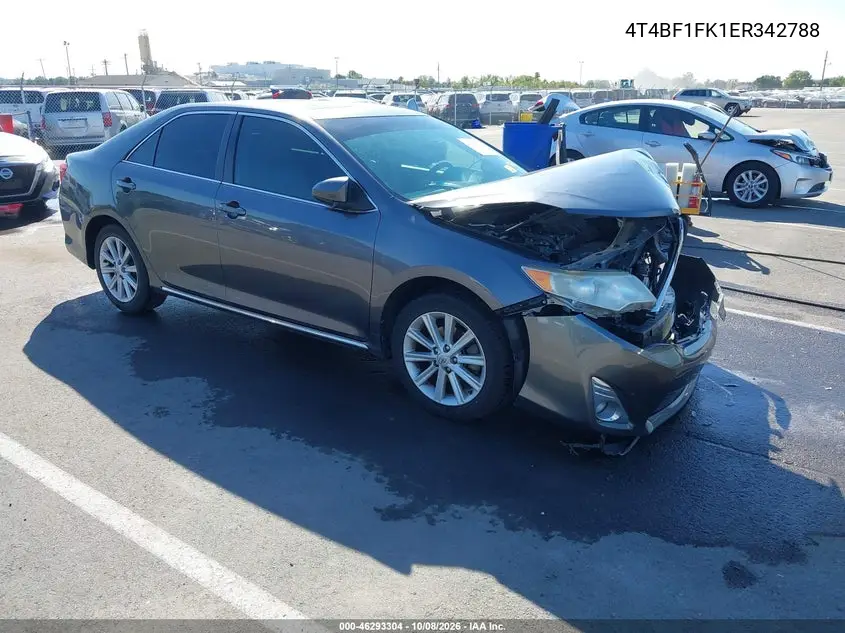 2014 Toyota Camry Xle VIN 4T4BF1FK1ER342788 фото 2