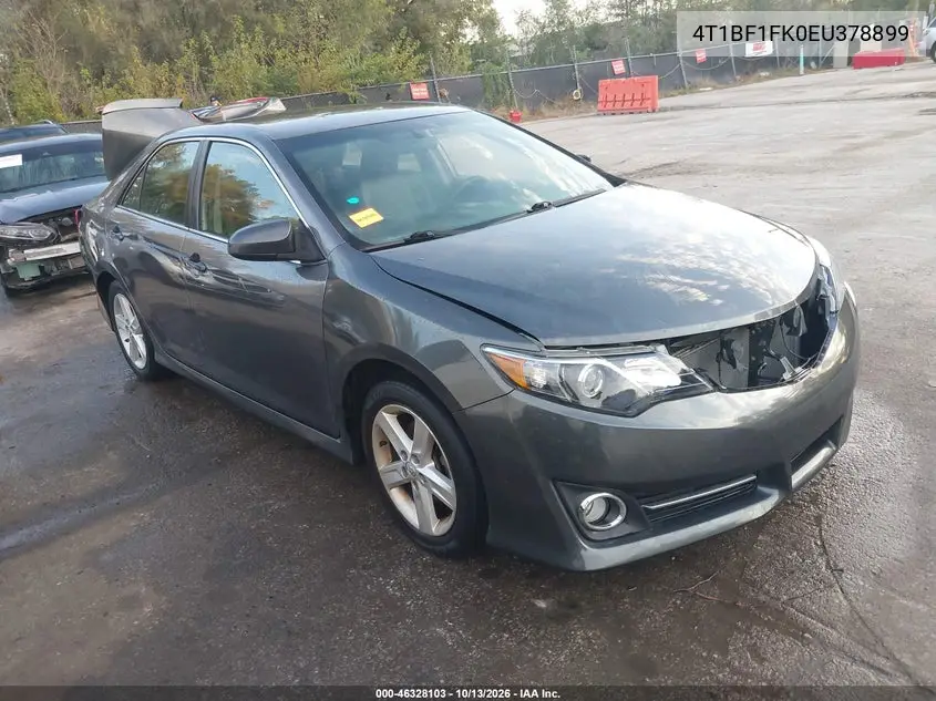 2014 Toyota Camry Se VIN 4T1BF1FK0EU378899 фото 2
