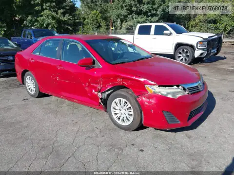 4T1BF1FK4EU768078 — 2014 Toyota Camry, Правый бок, фото до ремонта