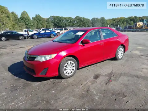 4T1BF1FK4EU768078 — 2014 Toyota Camry, фото 3 с аукциона IAAI, Правый бок