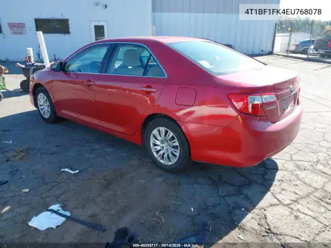 4T1BF1FK4EU768078 — 2014 Toyota Camry, фото 4 с аукциона IAAI, Правый бок