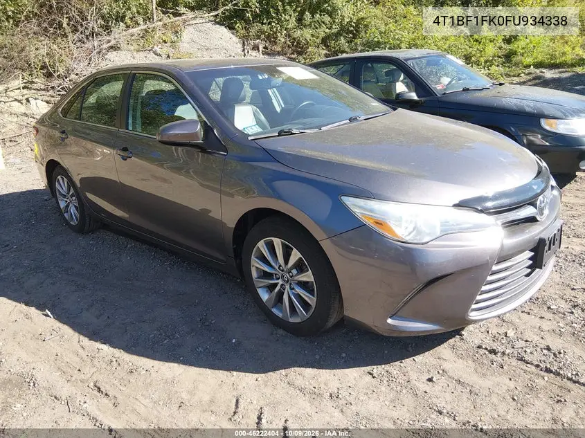 2015 Toyota Camry Xle VIN 4T1BF1FK0FU934338 фото 2