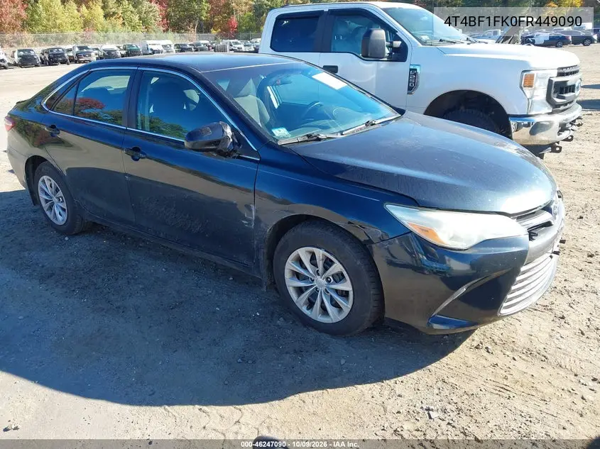 2015 Toyota Camry Le VIN 4T4BF1FK0FR449090 фото 1