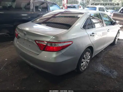 2015 Toyota Camry Le VIN 4T4BF1FK5FR502348 фото 4