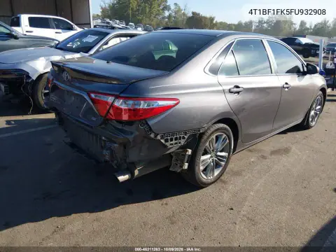 2015 Toyota Camry Se VIN 4T1BF1FK5FU932908 фото 5