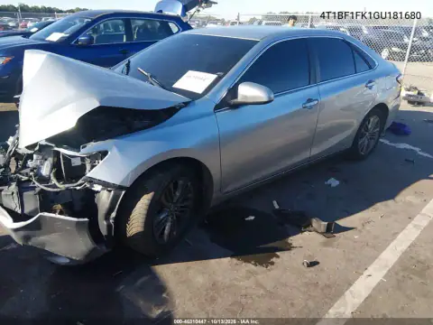 2016 Toyota Camry Se VIN 4T1BF1FK1GU181680 фото 2