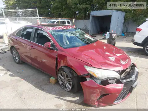 4T1BF1FK7GU610885 — 2016 Toyota Camry, Передняя часть, фото до ремонта