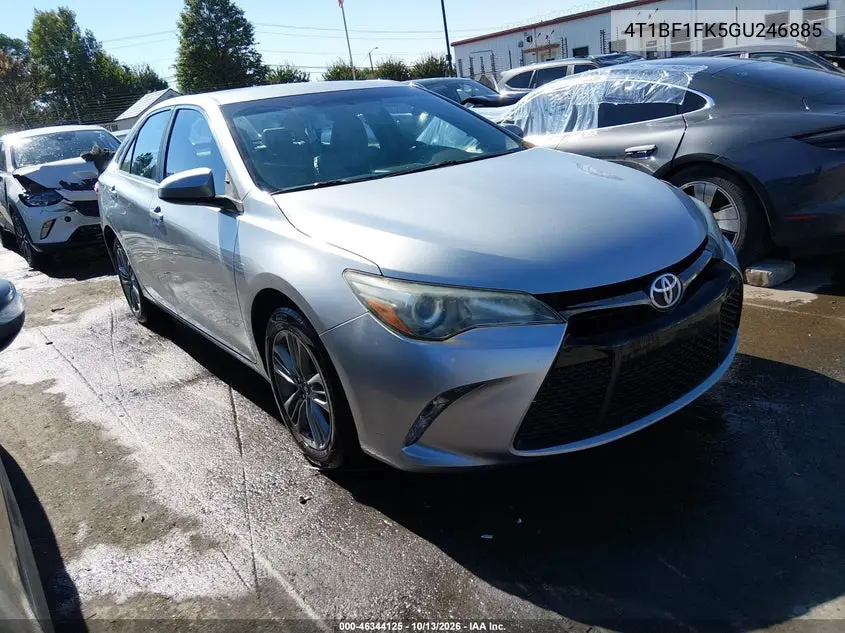 2016 Toyota Camry Se VIN 4T1BF1FK5GU246885 фото 2