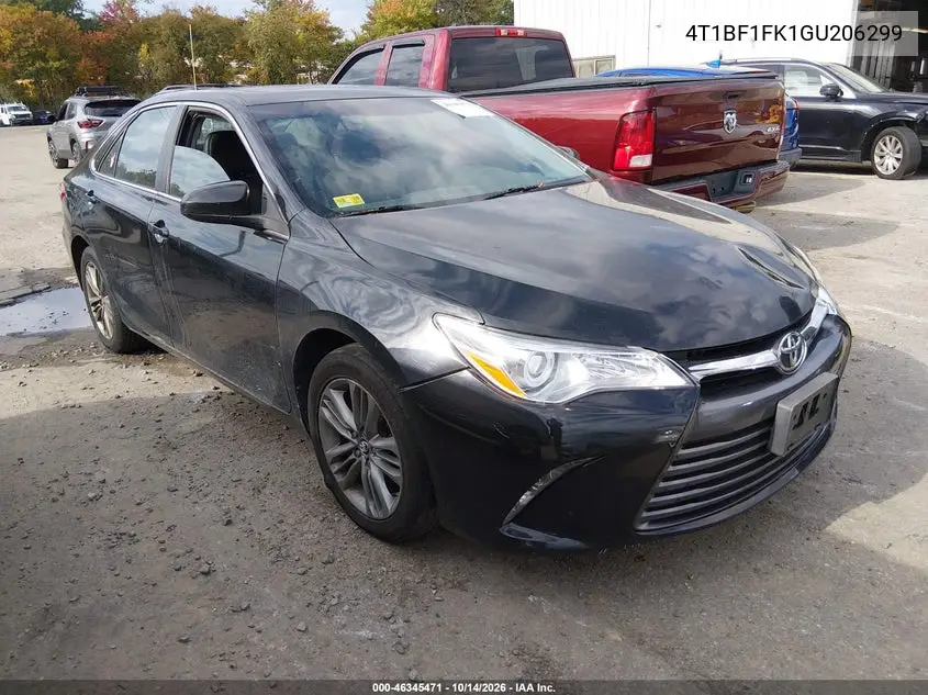 4T1BF1FK1GU206299 — 2016 Toyota Camry, фото 2 с аукциона IAAI, Естественный износ