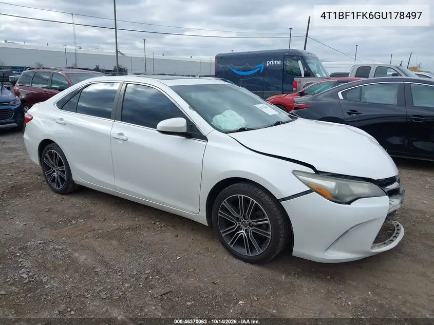 4T1BF1FK6GU178497 — 2016 Toyota Camry, фото 2 с аукциона IAAI, Передняя часть