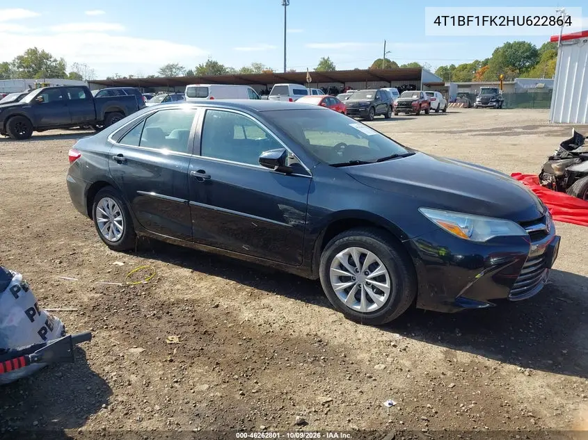 2017 Toyota Camry Le VIN 4T1BF1FK2HU622864 фото 2