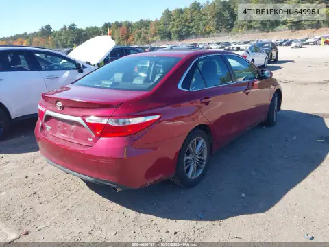 2017 Toyota Camry Se VIN 4T1BF1FK0HU649951 фото 5