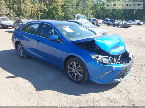 4T1BF1FK1HU757592 — 2017 Toyota Camry, Передняя часть, фото до ремонта