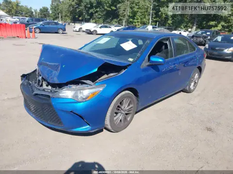 2017 Toyota Camry Se VIN 4T1BF1FK1HU757592 фото 2