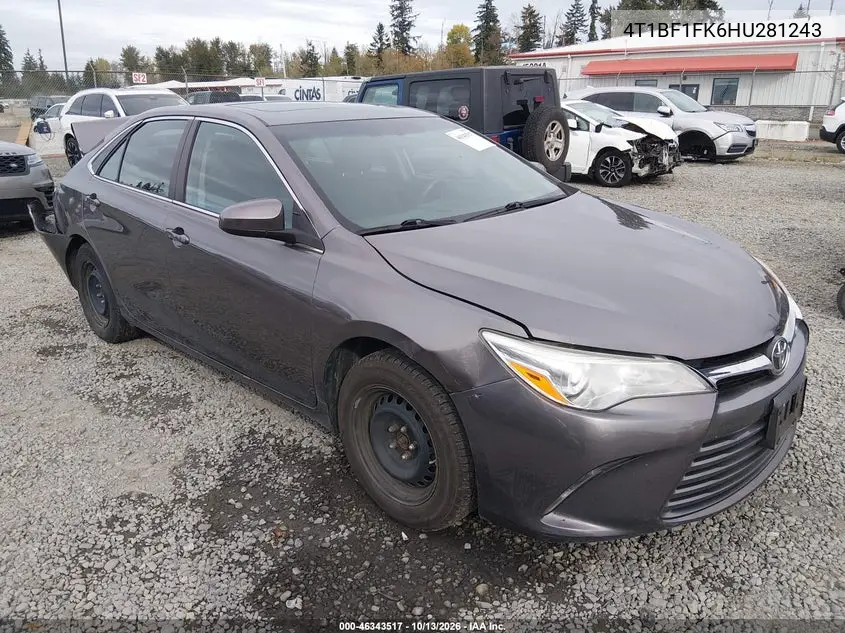 2017 Toyota Camry Le VIN 4T1BF1FK6HU281243 фото 2