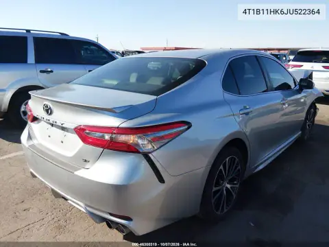 2018 Toyota Camry Se VIN 4T1B11HK6JU522364 фото 4