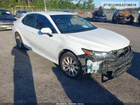 4T1B11HK8JU138618 — 2018 Toyota Camry, Повреждения со всех сторон, фото до ремонта