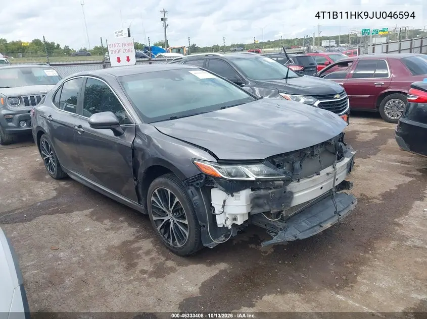 4T1B11HK9JU046594 — 2018 Toyota Camry, фото 2 с аукциона IAAI, Передняя часть