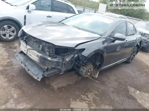 4T1B11HK9JU046594 — 2018 Toyota Camry, фото 3 с аукциона IAAI, Передняя часть