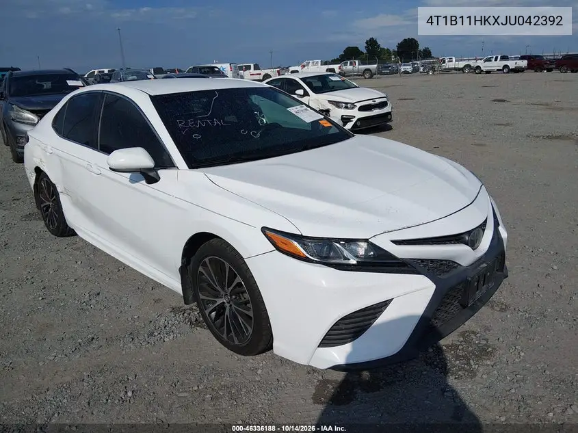 4T1B11HKXJU042392 Toyota Camry 2018 — повреждение Задняя часть справа, фото до ремонта