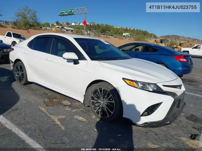 4T1B11HK4JU523755 — 2018 Toyota Camry, фото 2 с аукциона IAAI, Сзади слева