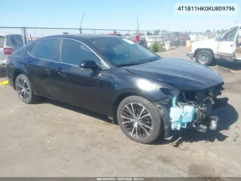 4T1B11HK0KU809796 — 2019 Toyota Camry, Передняя часть, фото до ремонта