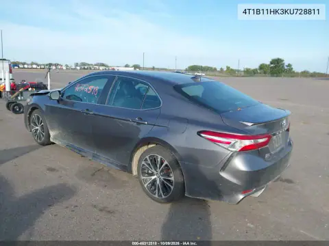 2019 Toyota Camry Se VIN 4T1B11HK3KU728811 фото 4