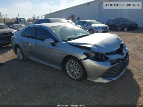 4T1B11HK7KU813781 — 2019 Toyota Camry, Передняя часть, фото до ремонта