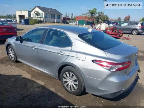 4T1B31HK6KU516964 — 2019 Toyota Camry, фото 4 с аукциона IAAI, Задняя часть справа