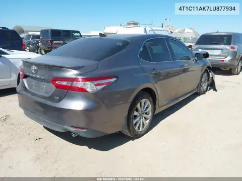 2020 Toyota Camry Le VIN 4T1C11AK7LU877934 фото 4