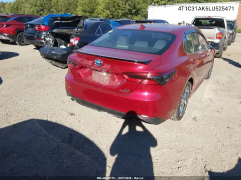 2020 Toyota Camry Le Hybrid VIN 4T1C31AK6LU525471 фото 5