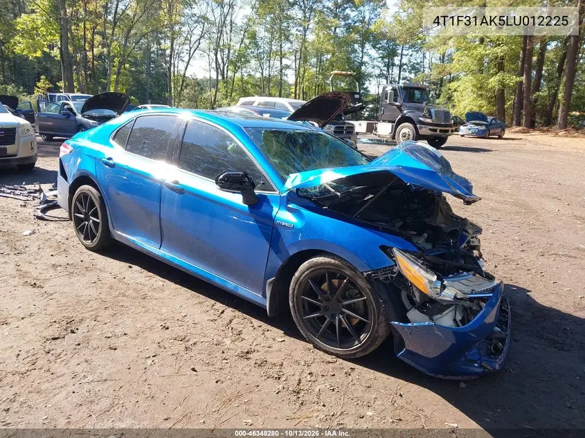 4T1F31AK5LU012225 Toyota Camry 2020 — повреждение Передняя часть, фото до ремонта