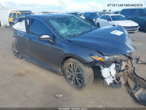 4T1G11AK1MU442474 — 2021 Toyota Camry, Передняя часть, фото до ремонта