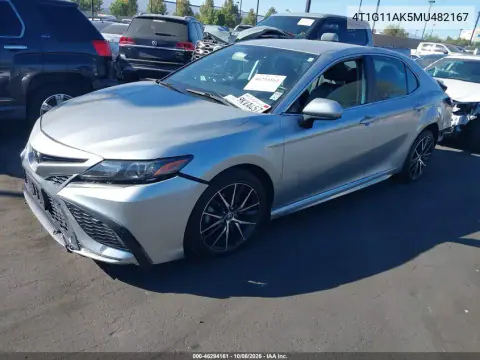2021 Toyota Camry Se VIN 4T1G11AK5MU482167 фото 3