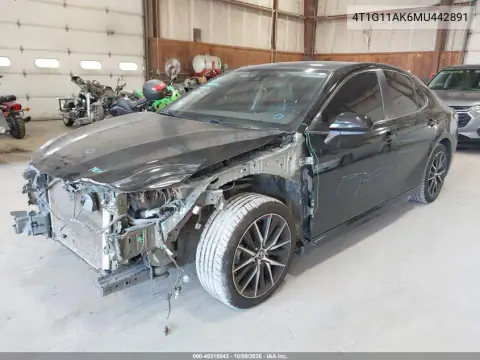 2021 Toyota Camry Se VIN 4T1G11AK6MU442891 фото 3