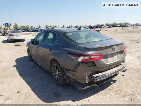2021 Toyota Camry Se VIN 4T1G11AKXMU544663 фото 3