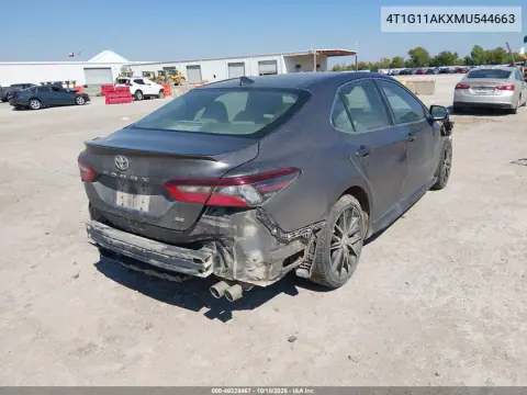 2021 Toyota Camry Se VIN 4T1G11AKXMU544663 фото 4