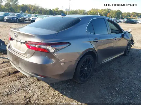 2021 Toyota Camry Le Awd VIN 4T1R11BK0MU026391 фото 4