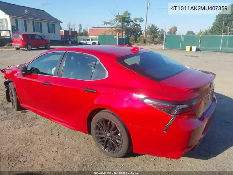 4T1G11AK2MU407359 — 2021 Toyota Camry, фото 3 с аукциона IAAI, Передняя часть