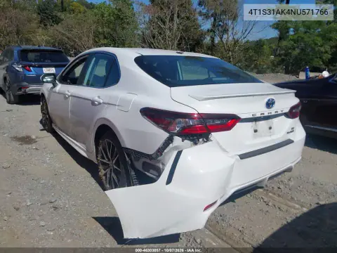2022 Toyota Camry Se Hybrid VIN 4T1S31AK4NU571766 фото 4