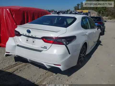 2022 Toyota Camry Se Hybrid VIN 4T1S31AK4NU571766 фото 5