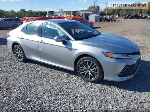2022 Toyota Camry Xle Hybrid VIN 4T1F31AK7NU578163 фото 1